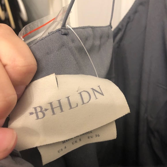 BHLDN Elowen Gown in Steel Gray NWOT - Picture 5 of 5